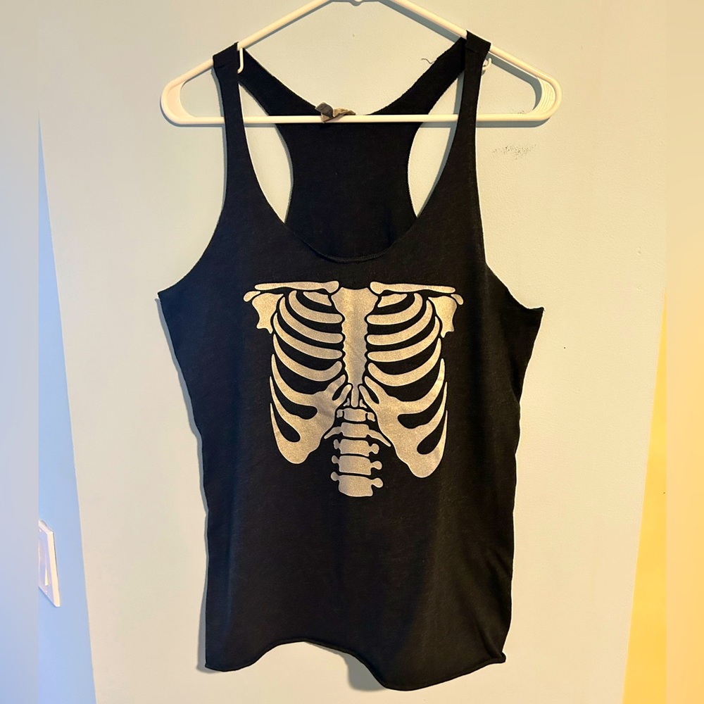 Skeleton Rib Cage Tank Top